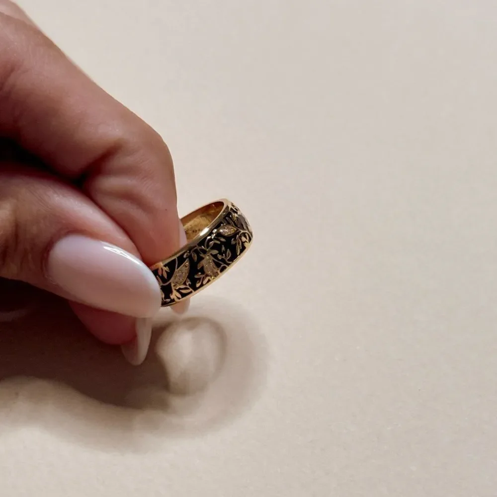 Boho Floral Ring S958 - Picture 5 of 5